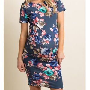 Pink blush maternity dress